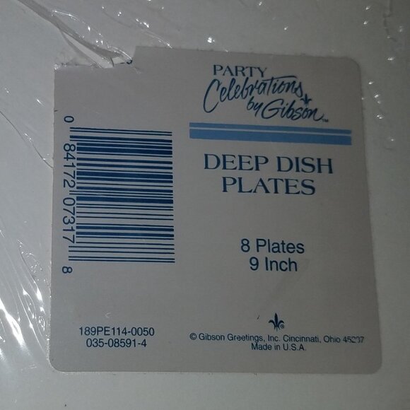 VTG Mickey Mouse Happy Birthday Paper Plates Party Supplies 9" Deep Dish Disney - Picture 3 of 4